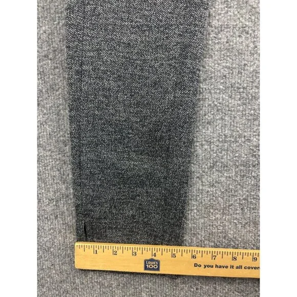 Athleta Tight Crop Pants Leggings Women's XS Black White 2 Zip Pockets Slit Hem - Picture 6 of 8